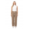PALAZZO KHAKI CINTURA AJUSTABLE