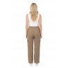 PALAZZO KHAKI CINTURA AJUSTABLE