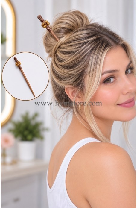 ACCESORIO DE MADERA PARA EL CABELLO
