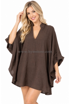 BLUSA BOHEMIA CUELLO CHINO