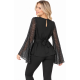 BLUSA SHEIN MANGA CAMPANA