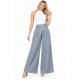 PANTALÓN PALAZZO GRIS CLARO