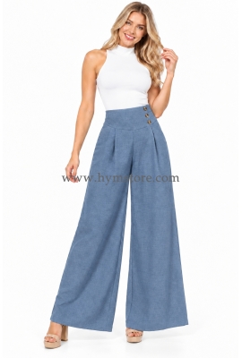 PANTALÓN PALAZZO CELESTE VINTAGE