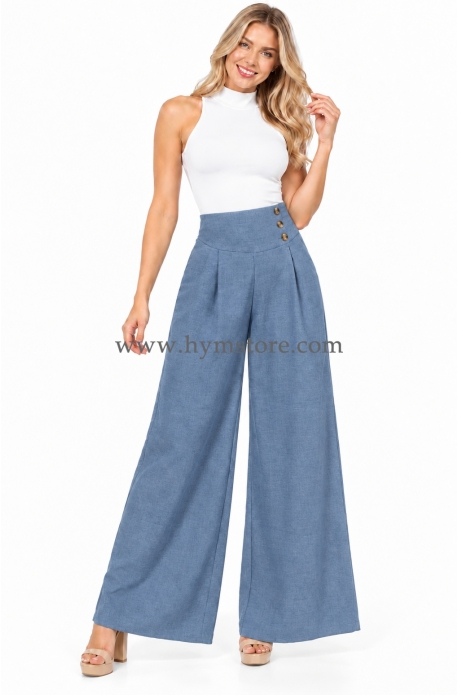 PANTALÓN PALAZZO CELESTE VINTAGE