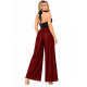 PANTALÓN PALAZZO ROJO CON BRILLO