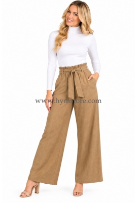 PANTALÓN PALAZZO CAMEL