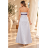 VESTIDO DE GALA GRIS PLATA
