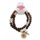 PULSERA ROSARIO CAFÉ