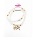 PULSERA ROSARIO BLANCO